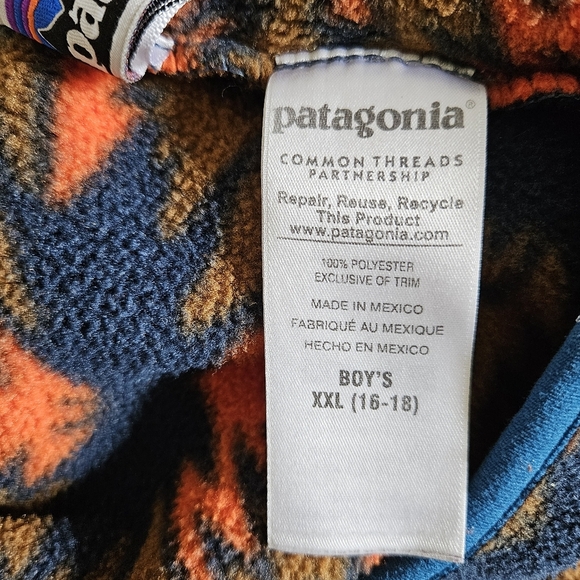 Patagonia Synchilla Snap-T Printed Southwestern Aztec Pullover - Picture 8 of 8